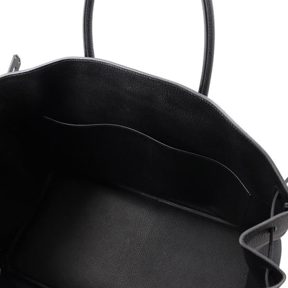 Hermes Birkin 40 Black Silver Togo Handbag — view 7