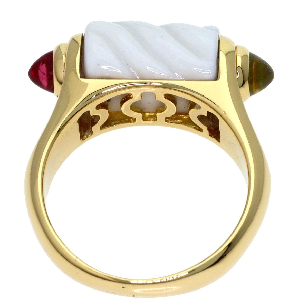 Bvlgari Pink Ring 18K Yellow Gold — view 4