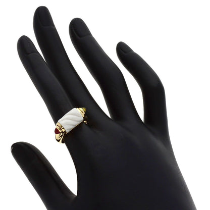 Bvlgari Pink Ring 18K Yellow Gold — view 6