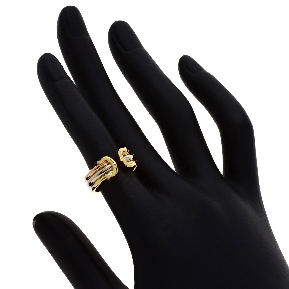 Cartier 2C SM 48 Ring 18K Yellow Gold 18K Pink White — view 6