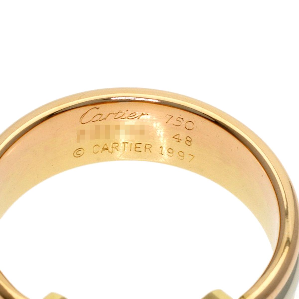 Cartier 2C SM 48 Ring 18K Yellow Gold 18K Pink White — view 5