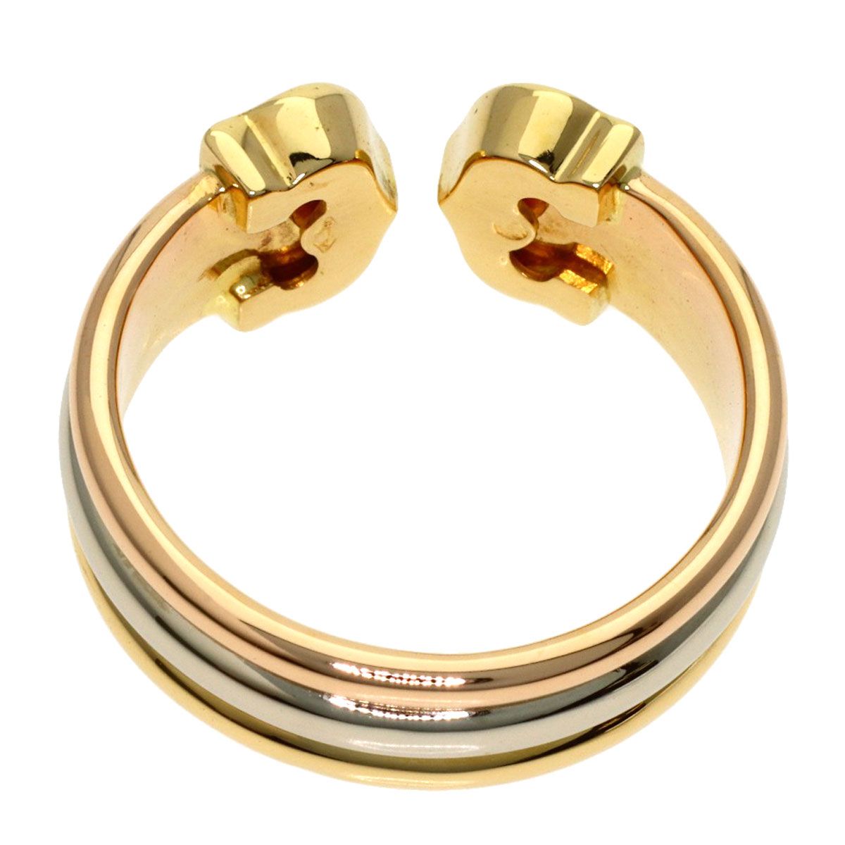 Cartier 2C SM 48 Ring 18K Yellow Gold 18K Pink White — view 4