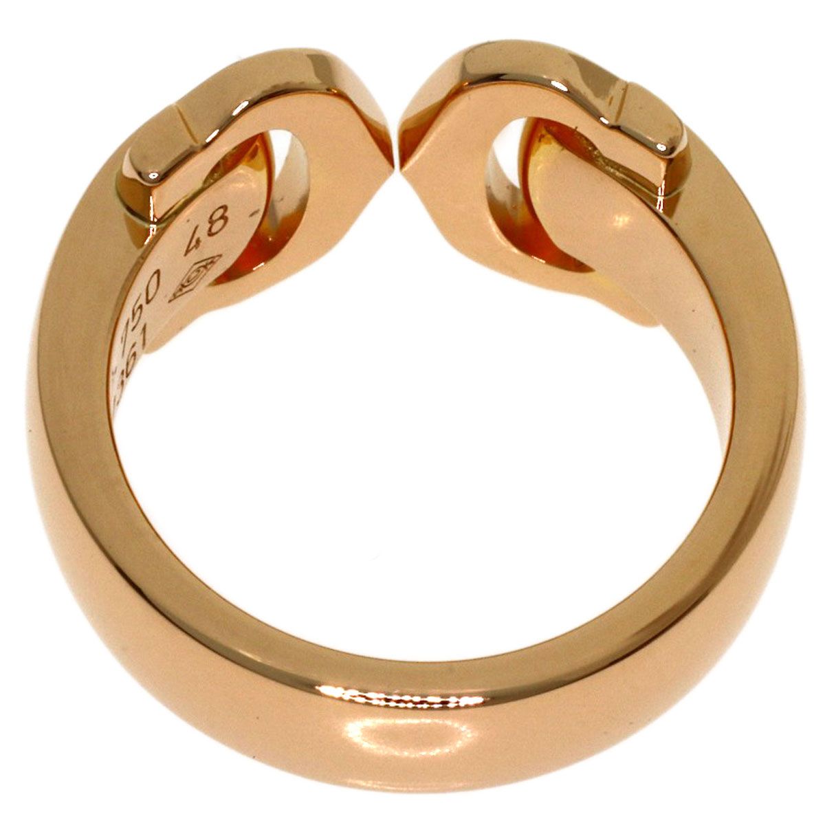 Cartier 2C Diamond 48 Ring 18K Pink Gold — view 4