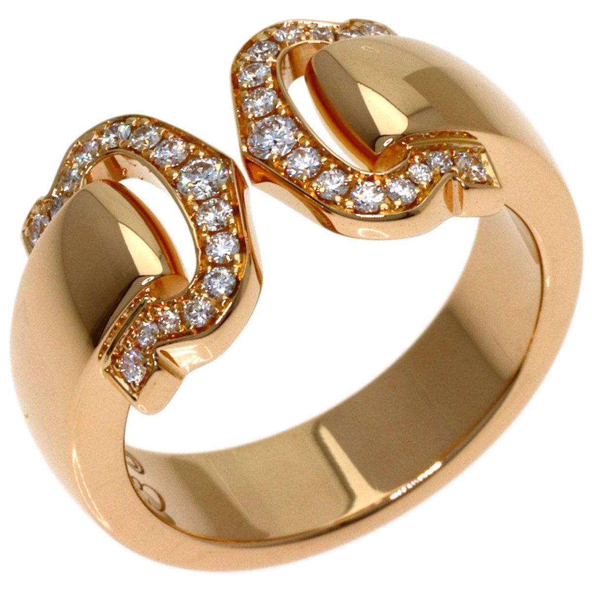 Cartier 2C Diamond 48 Ring 18K Pink Gold — view 2