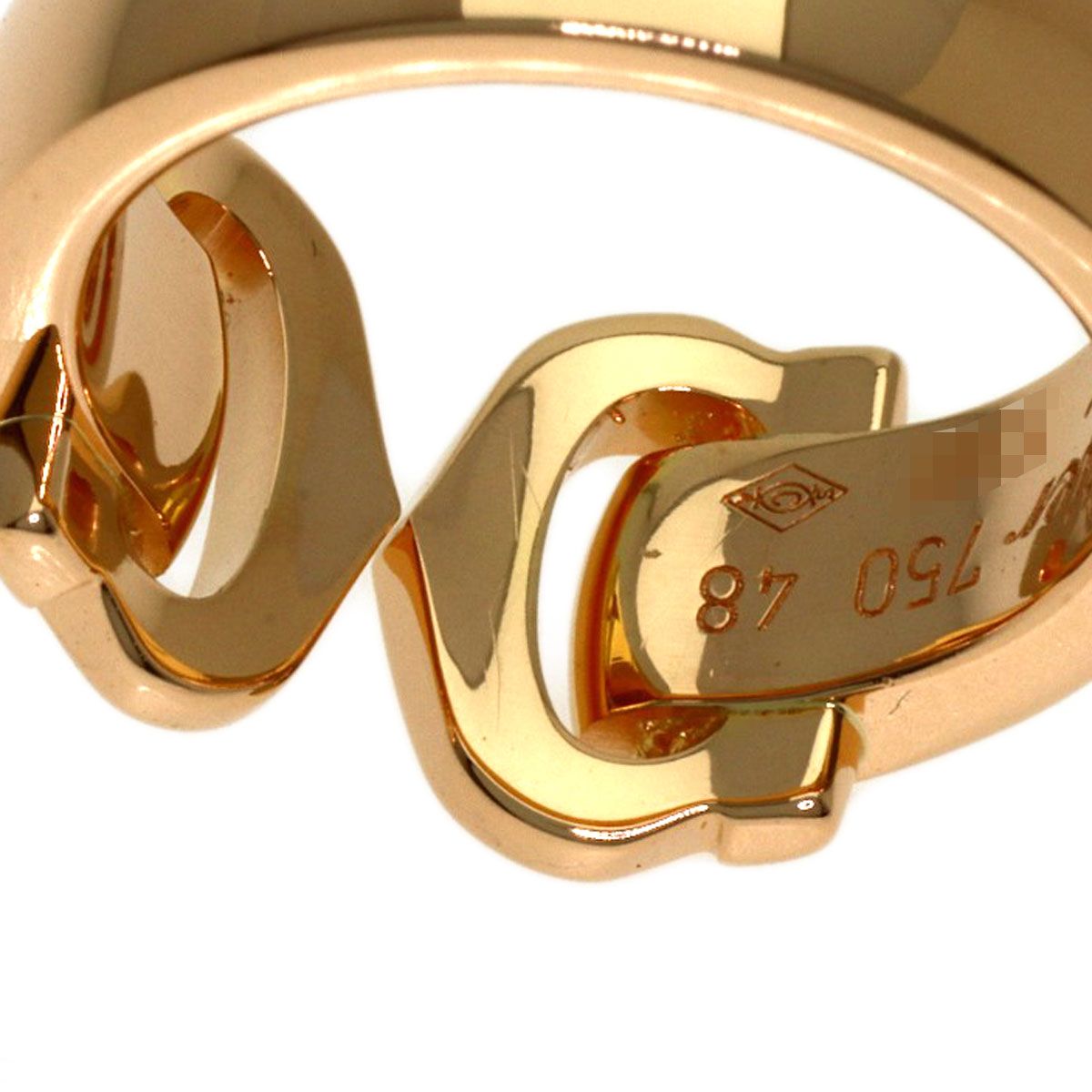 Cartier 2C Diamond 48 Ring 18K Pink Gold — view 8