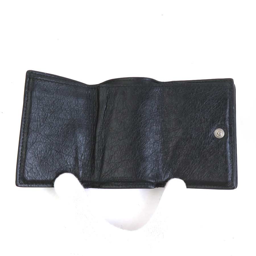 Balenciaga Trifold Wallet Black — view 5