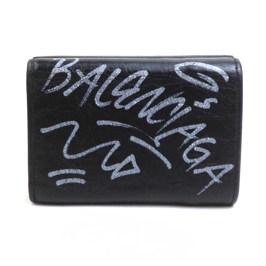 Balenciaga Trifold Wallet Black — view 3