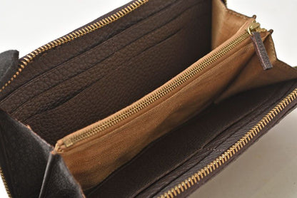 Fendi Wallet Selleria Leather Dark Brown — view 9