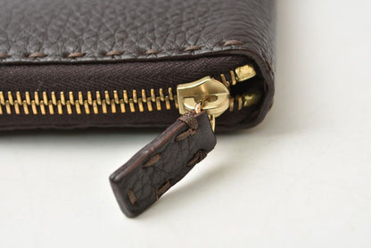 Fendi Wallet Selleria Leather Dark Brown — view 3