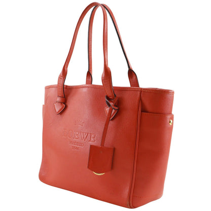 Loewe Heritage Leather Red Tote — view 2