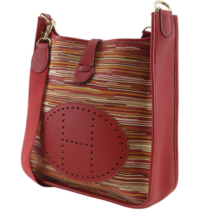 Hermes Evelyne Vibrato Rouge Red Gold Shoulder — view 2
