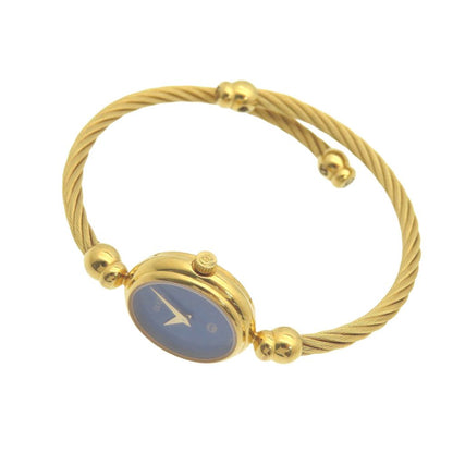 Gucci Quartz Watch Metal Blue Gold Dial — view 2