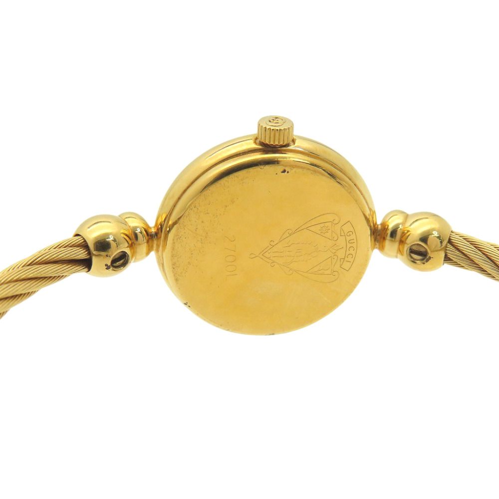 Gucci Quartz Watch Metal Blue Gold Dial — view 5