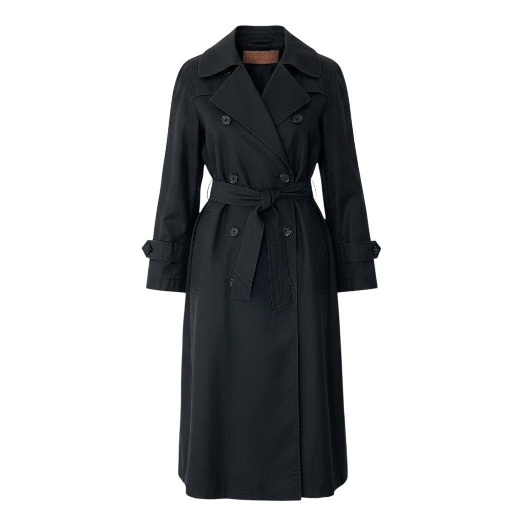 Saint Laurent Trench Coat Long Black