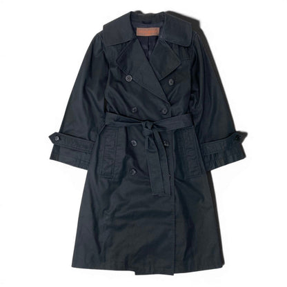 Saint Laurent Trench Coat Long Black — view 2