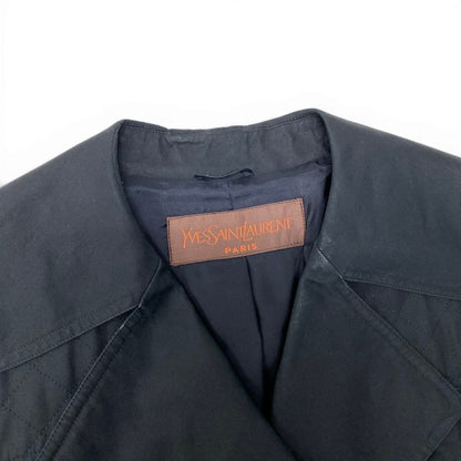 Saint Laurent Trench Coat Long Black — view 9