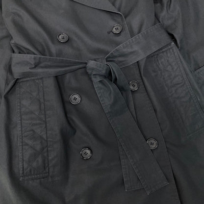 Saint Laurent Trench Coat Long Black — view 6