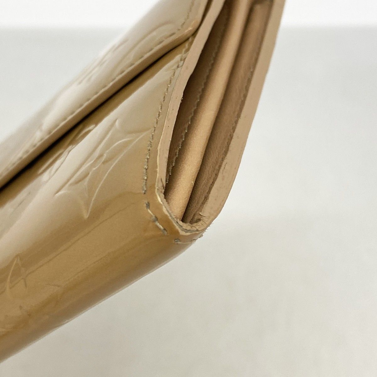 Louis Vuitton Wallet Vernis Pochette Porte-Monnaie Cles Noisette — view 5