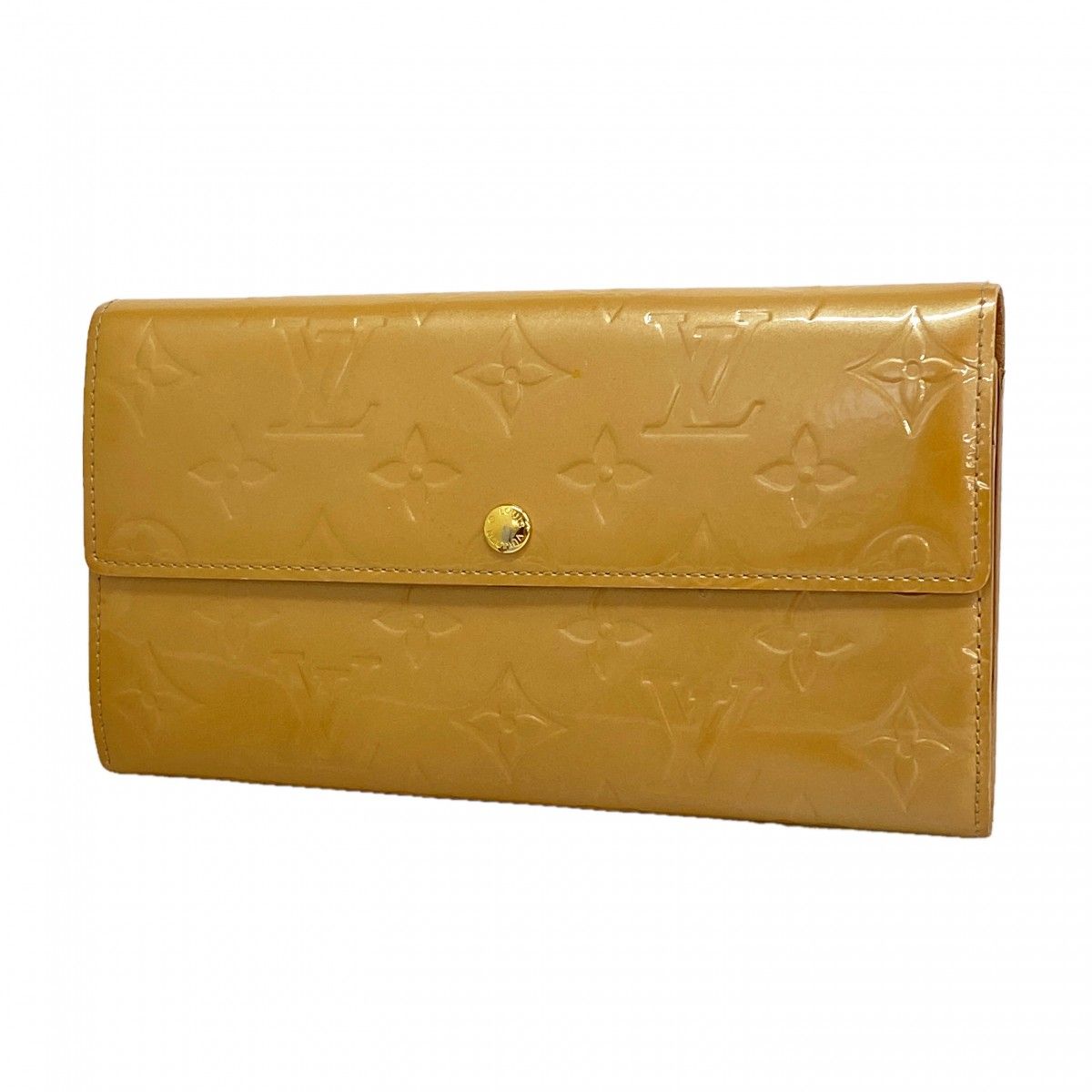 Louis Vuitton Wallet Vernis Pochette Porte-Monnaie Cles Noisette