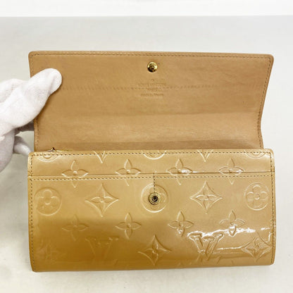 Louis Vuitton Wallet Vernis Pochette Porte-Monnaie Cles Noisette — view 8