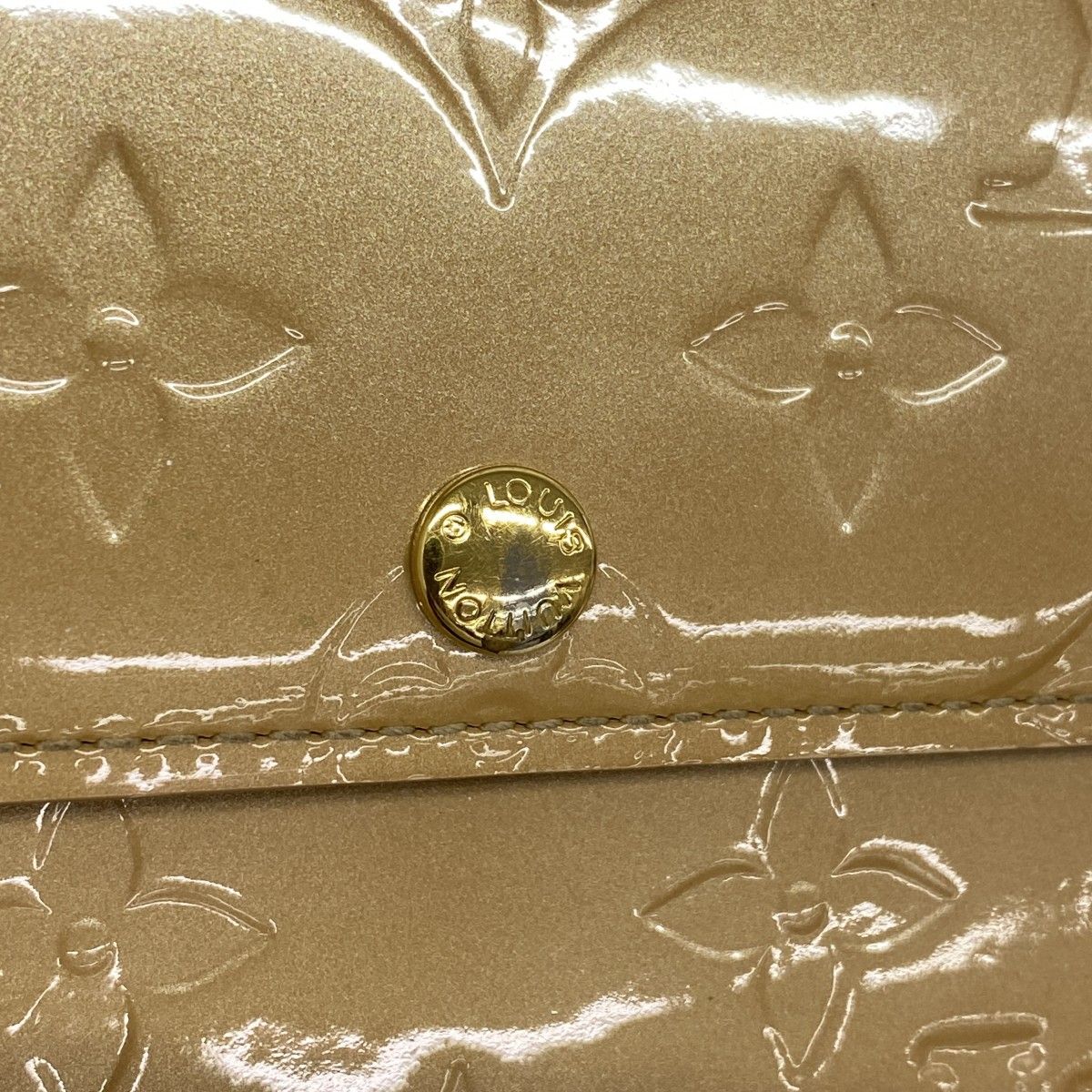Louis Vuitton Wallet Vernis Pochette Porte-Monnaie Cles Noisette — view 7