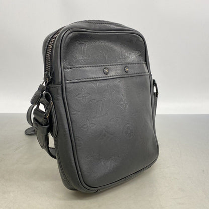 Louis Vuitton Shoulder Bag Monogram Shadow Danube PM Black — view 2