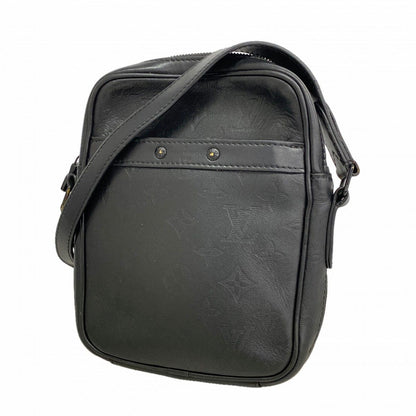 Louis Vuitton Shoulder Bag Monogram Shadow Danube PM Black