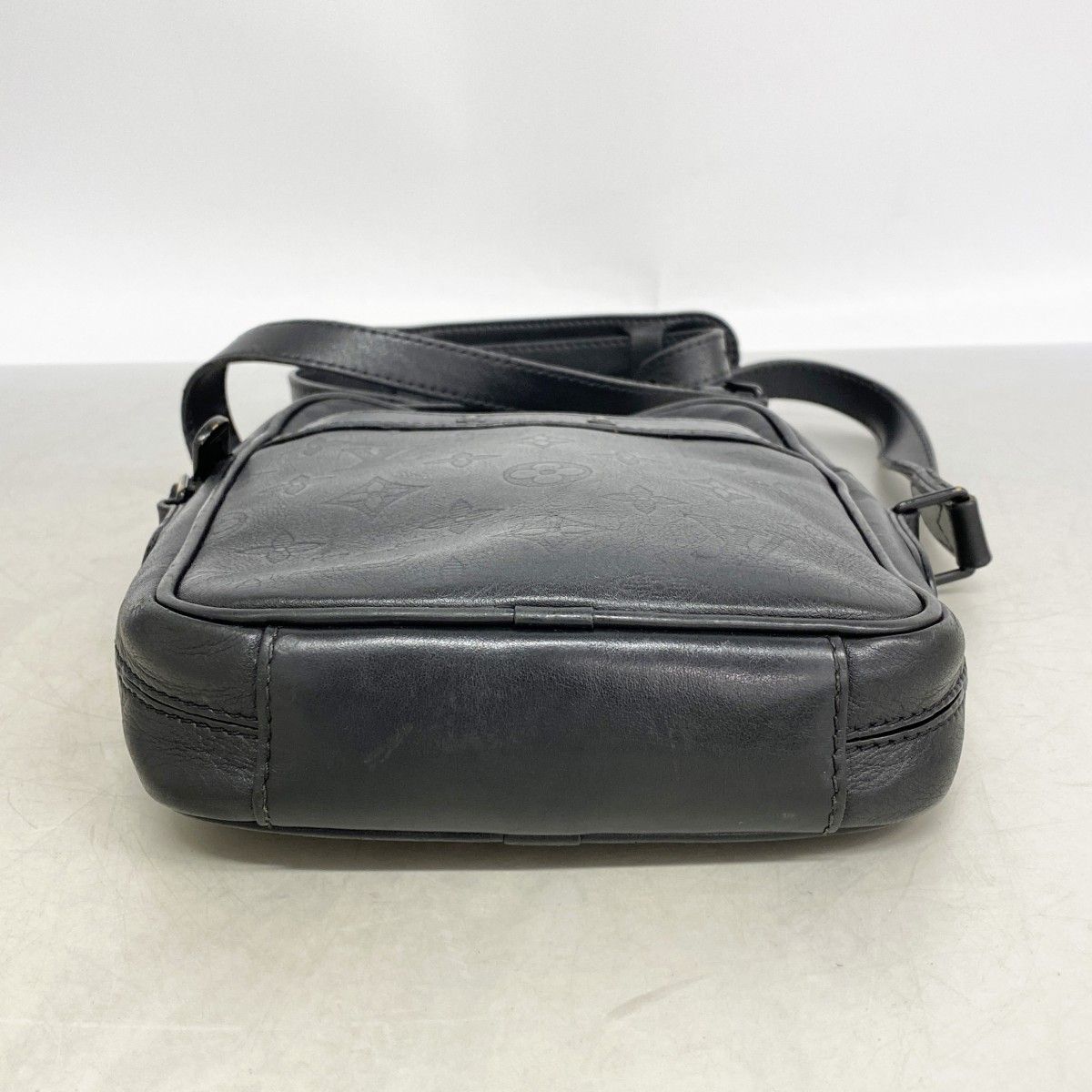 Louis Vuitton Shoulder Bag Monogram Shadow Danube PM Black — view 3