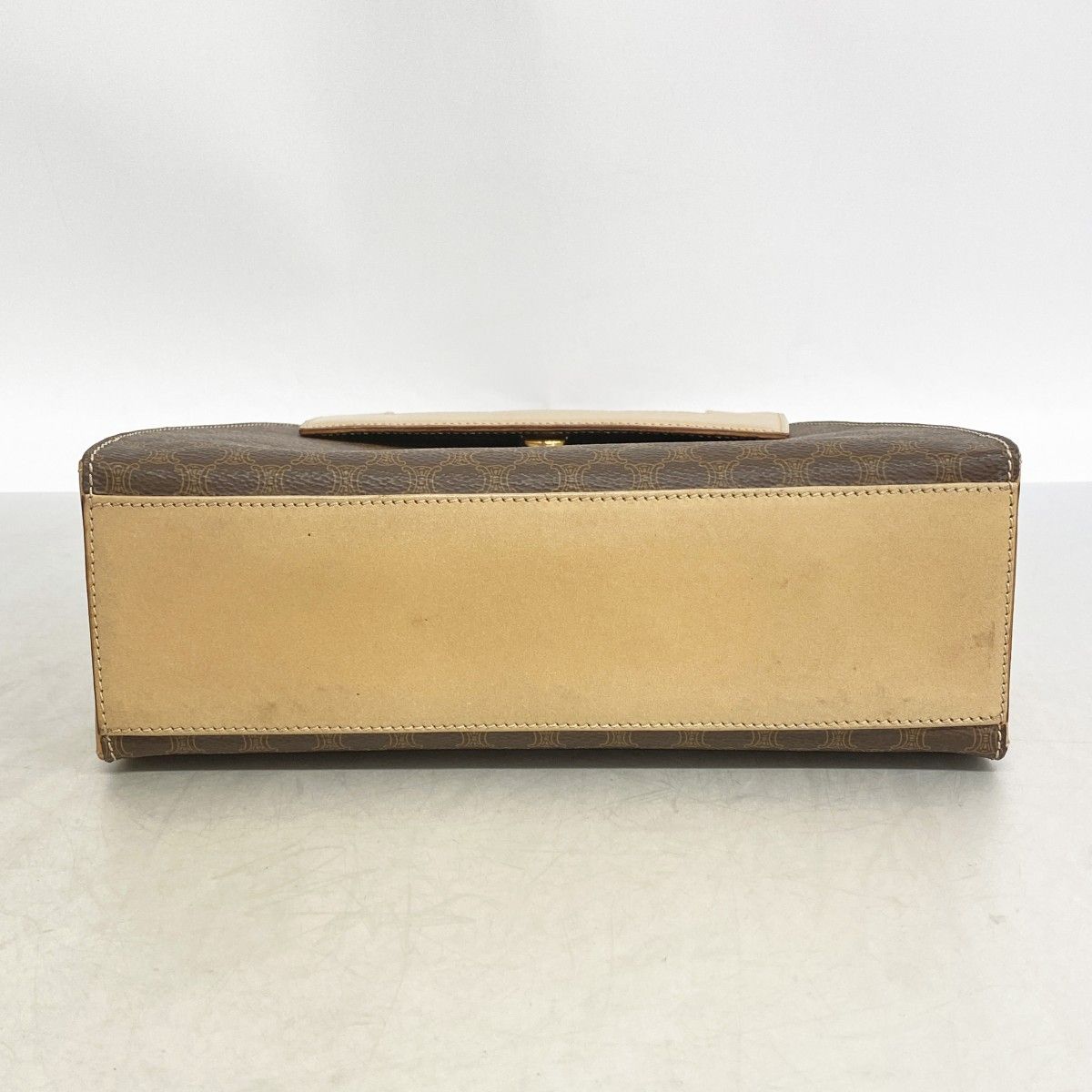 Celine Handbag Macadam Brown Gold 2-Way — view 3