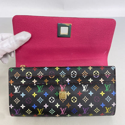 Louis Vuitton Wallet Monogram Multicolor Portefeuille Sarah Noir — view 9