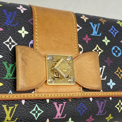 Louis Vuitton Wallet Monogram Multicolor Portefeuille Sarah Noir — view 8