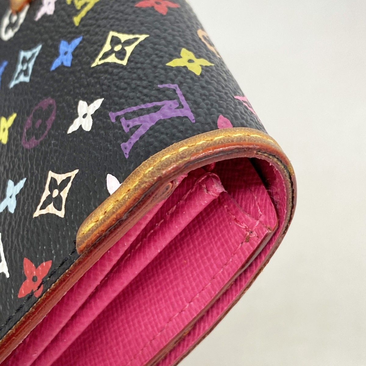 Louis Vuitton Wallet Monogram Multicolor Portefeuille Sarah Noir — view 5