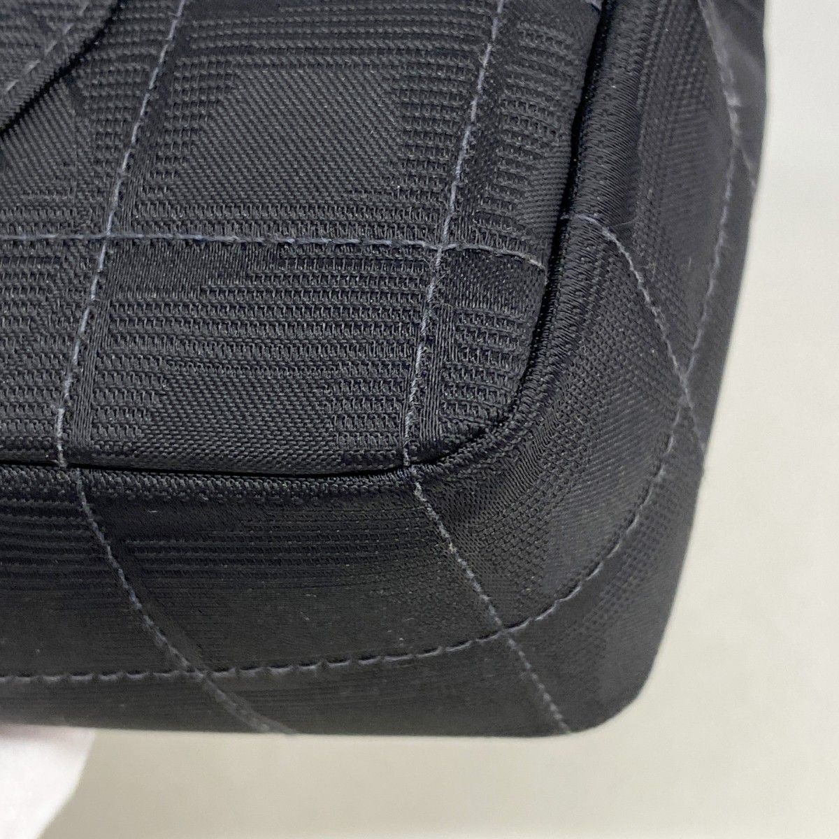 Chanel Shoulder Bag Nylon Black Silver — view 6