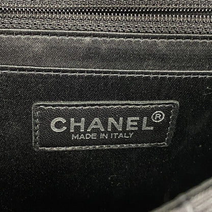 Chanel Shoulder Bag Nylon Black Silver — view 5