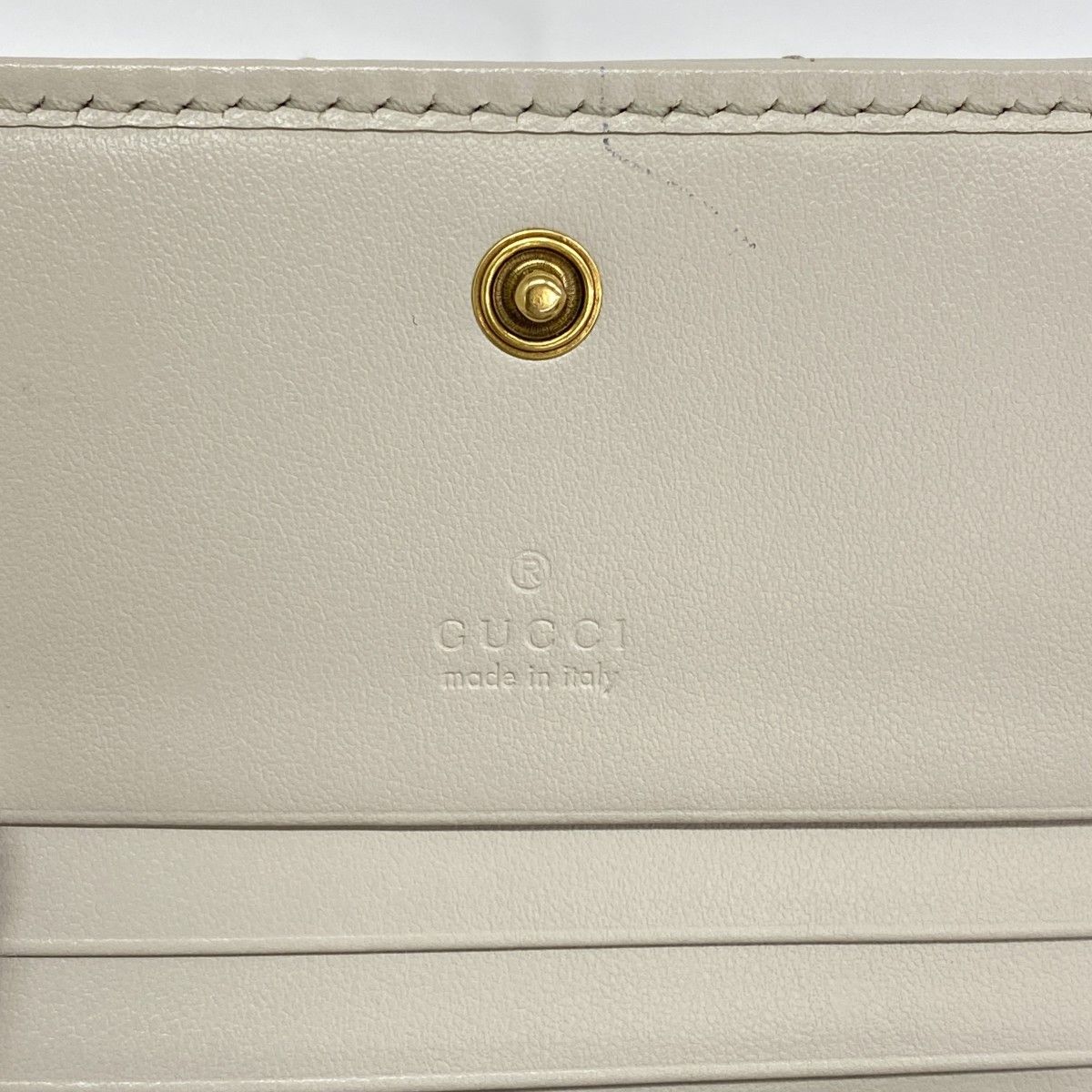 Gucci Wallet GG Marmont Leather Gray Gold — view 4