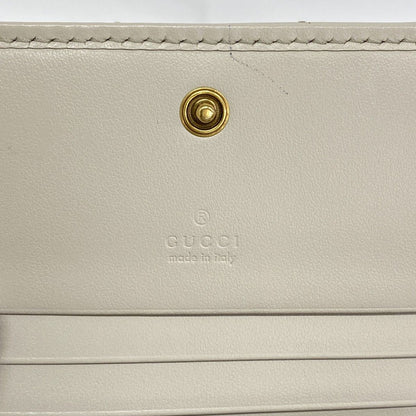 Gucci Wallet GG Marmont Leather Gray Gold — view 4