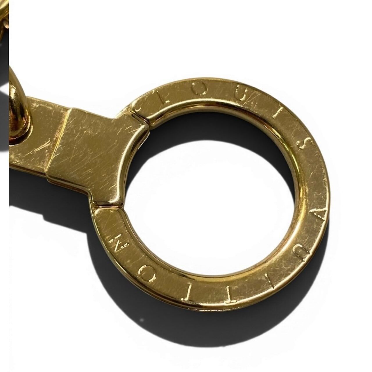 Louis Vuitton Bijou Sac Key Chain Gold Metal Charm Key Holder — view 6