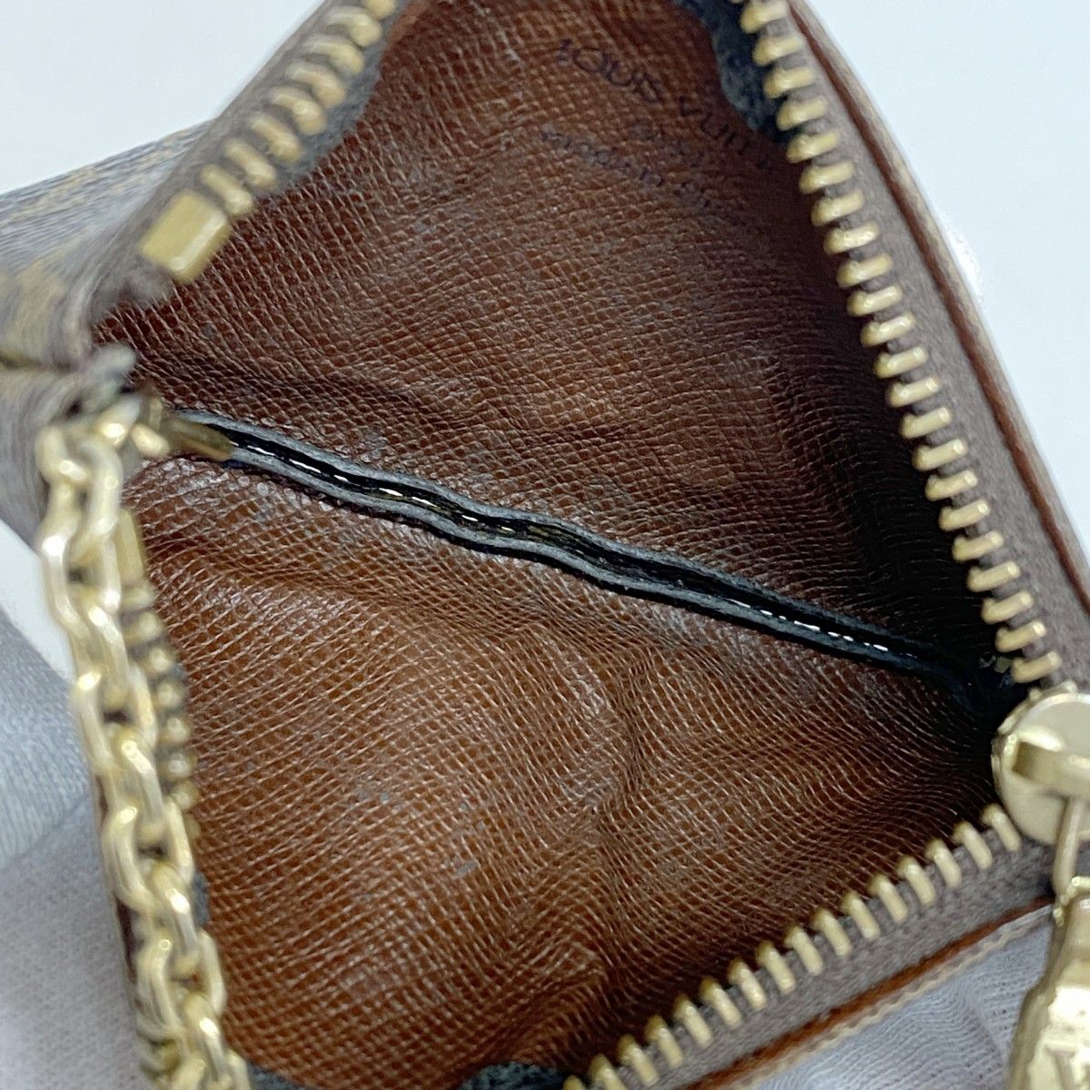 Louis Vuitton Coin Case Monogram Pochette Cles Brown — view 3