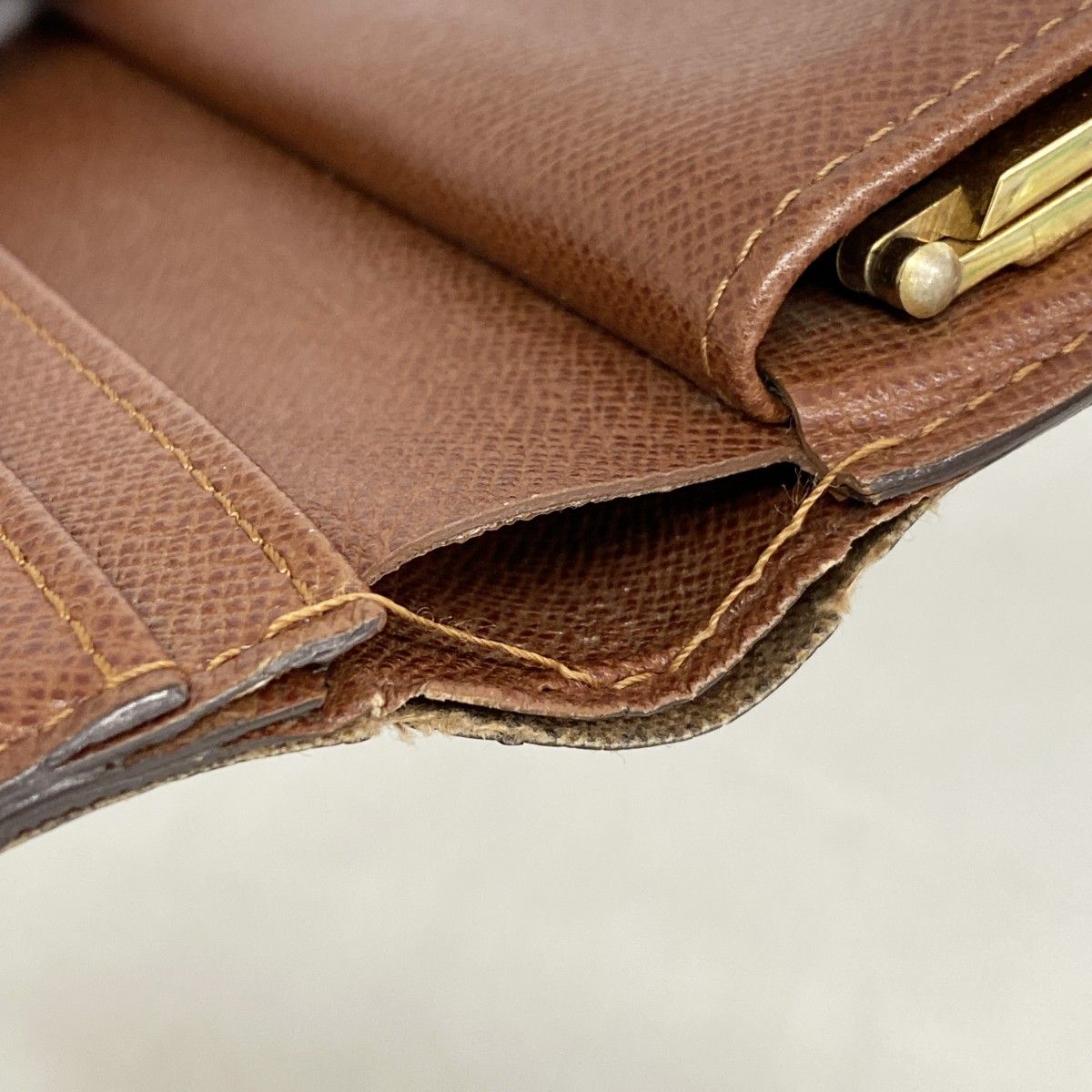 Louis Vuitton Wallet Monogram Porte-Monnaie Vier Viennois Brown — view 5