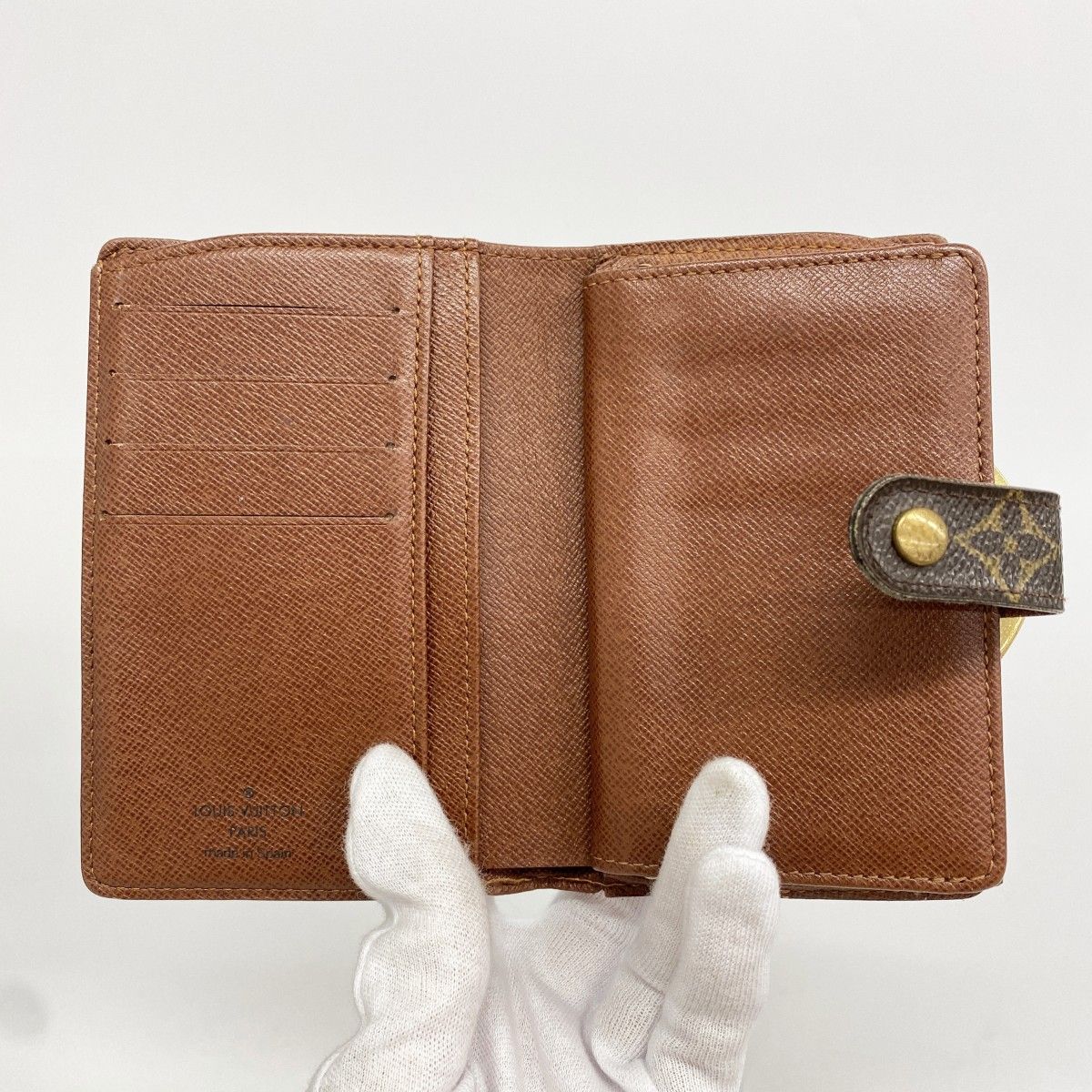 Louis Vuitton Wallet Monogram Porte-Monnaie Vier Viennois Brown — view 3
