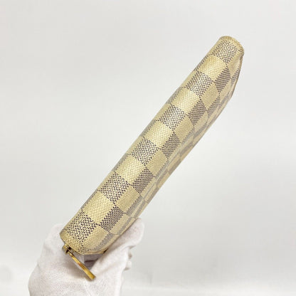 Louis Vuitton Wallet Damier Azur Zippy White — view 8