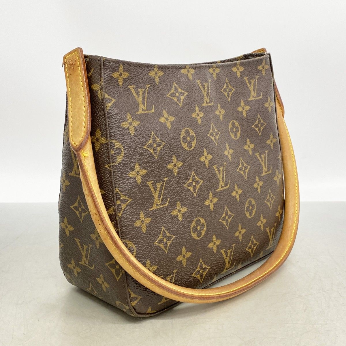 Louis Vuitton Shoulder Bag Monogram Looping MM Brown — view 2