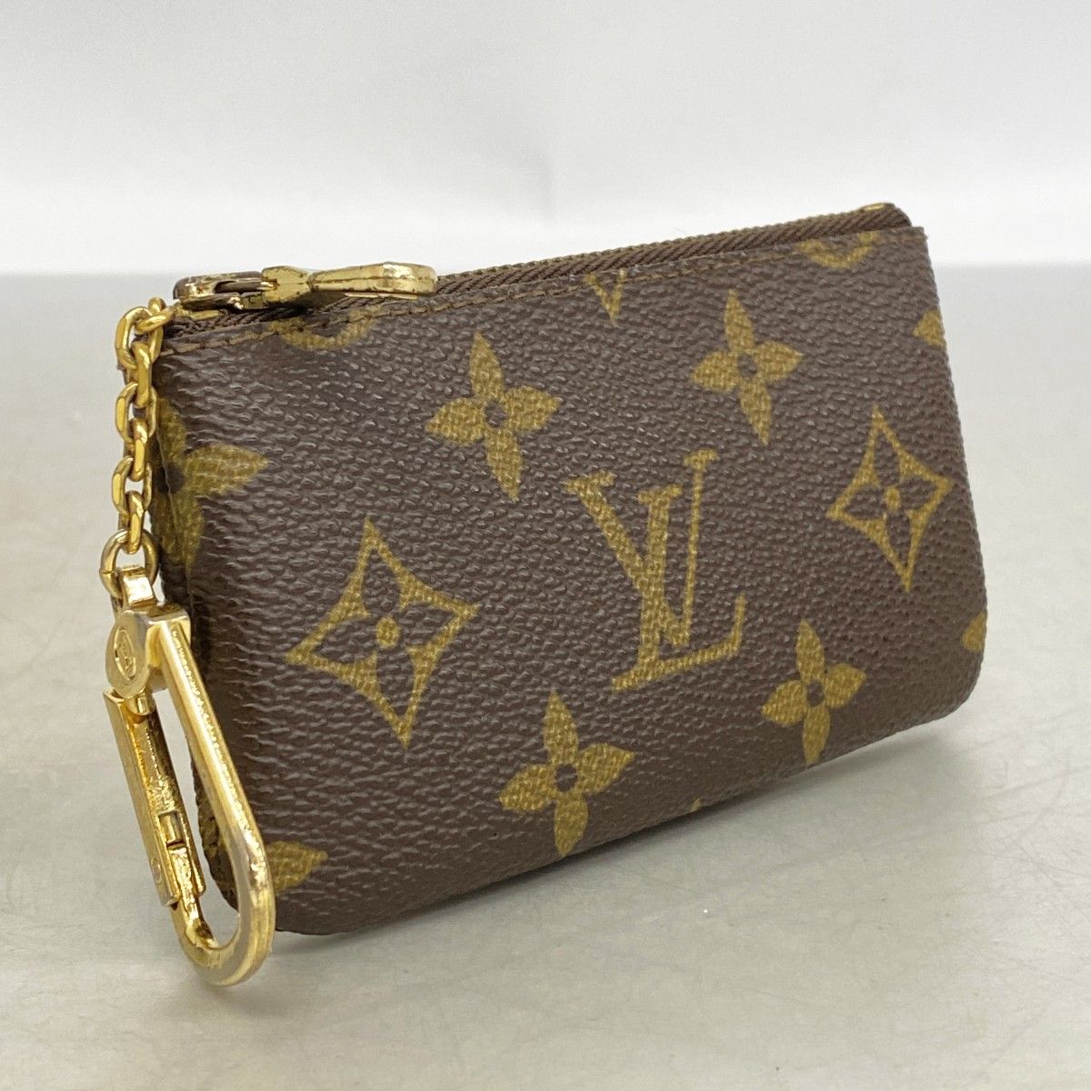 Louis Vuitton Coin Case Monogram Pochette Cles Brown — view 2