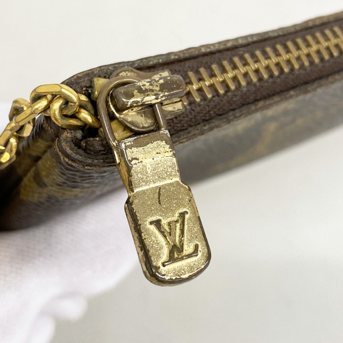 Louis Vuitton Coin Case Monogram Pochette Cles Brown — view 5