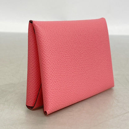 Hermes Coin Case Calvi Duo Veau Epsom Silver — view 2
