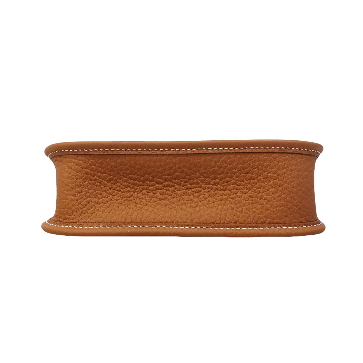Hermes Shoulder Bag Evelyne TPM Taurillon Clemence Gold Silver — view 3