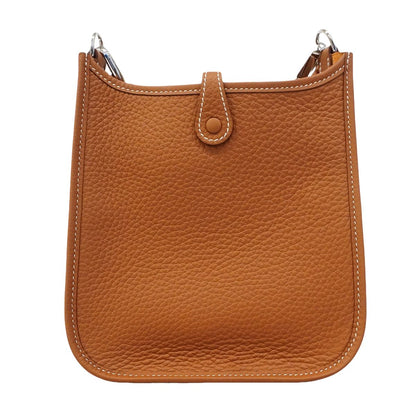 Hermes Shoulder Bag Evelyne TPM Taurillon Clemence Gold Silver — view 6