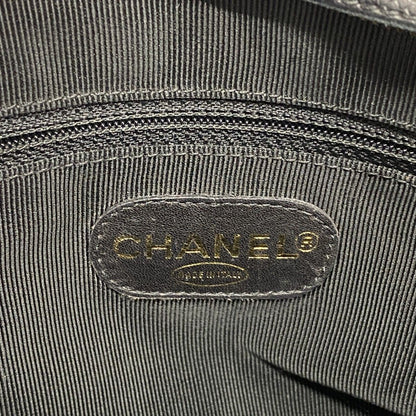 Chanel Shoulder Bag Triple Coco Caviar Leather Black Gold — view 5
