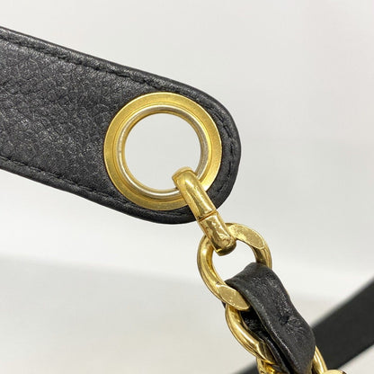 Chanel Shoulder Bag Triple Coco Caviar Leather Black Gold — view 7