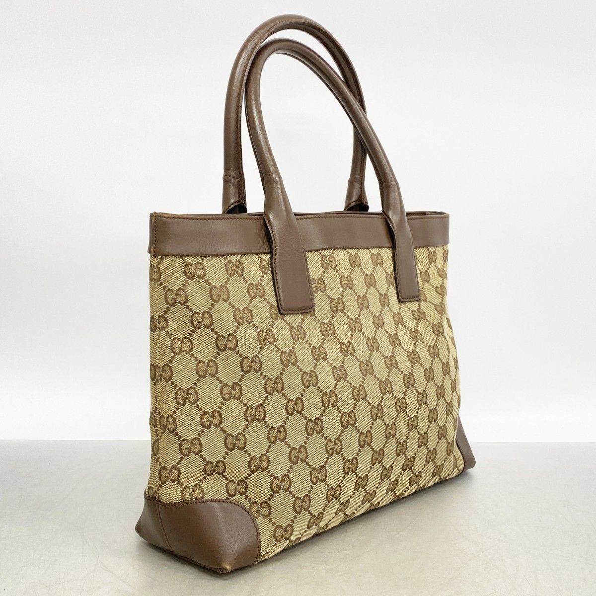 Gucci Tote GG Canvas 002 Brown Gold — view 2